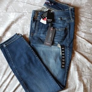 Medium Wash Distressed Torrid Jeggings